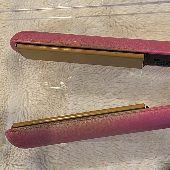 Limited Edition CHI 1" Ceramic Flat Iron Breast Cancer Awareness Pink Crinkle - Picture 3 of 7